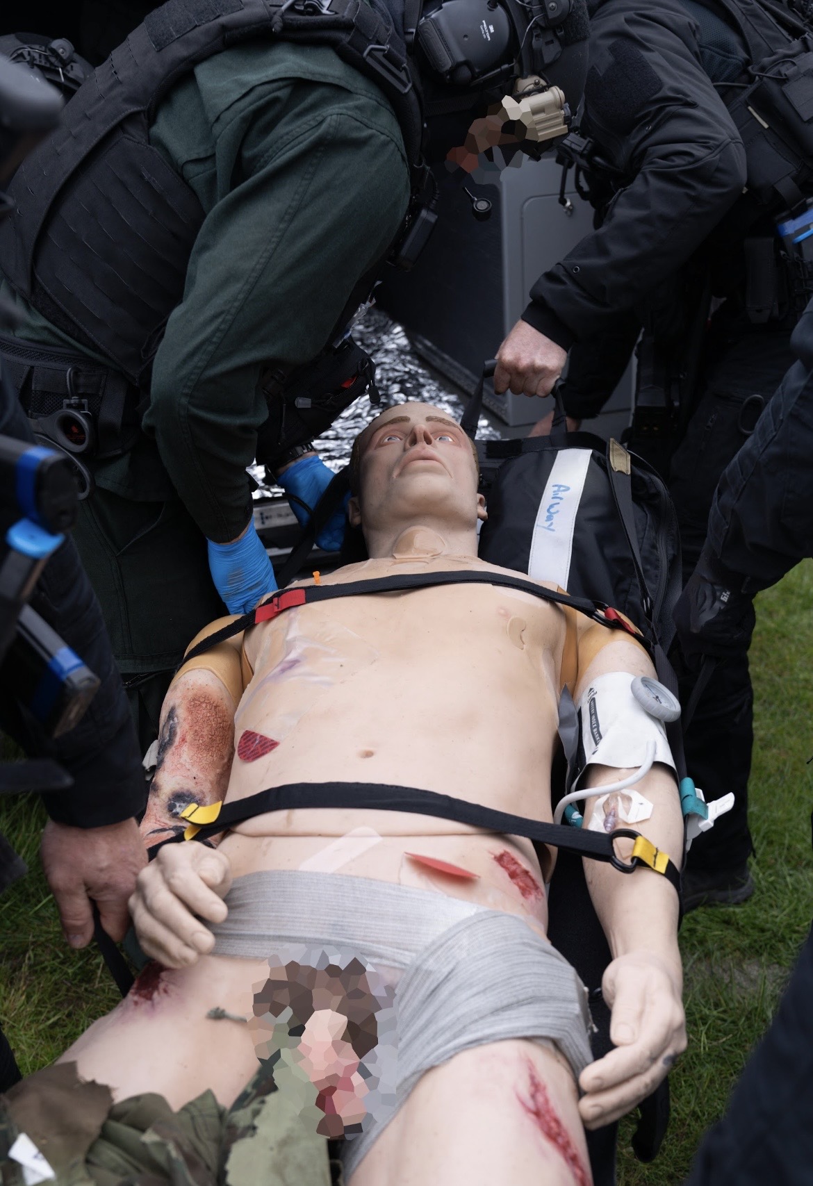 Tactical casualty care training in progress